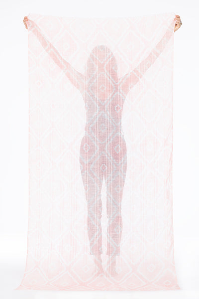 LINEN EL MELHFA HONEYCOMB SHAWL