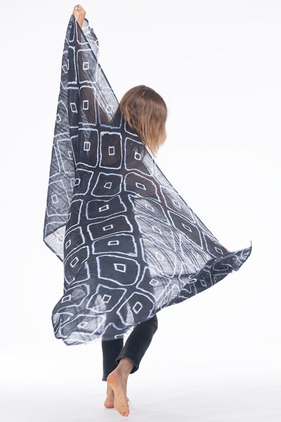 LINEN EL MELHFA HONEYCOMB SHAWL